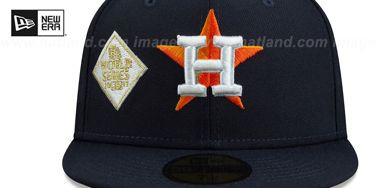 Astros 'HISTORIC CHAMPIONS' Navy Fitted Hat by New Era