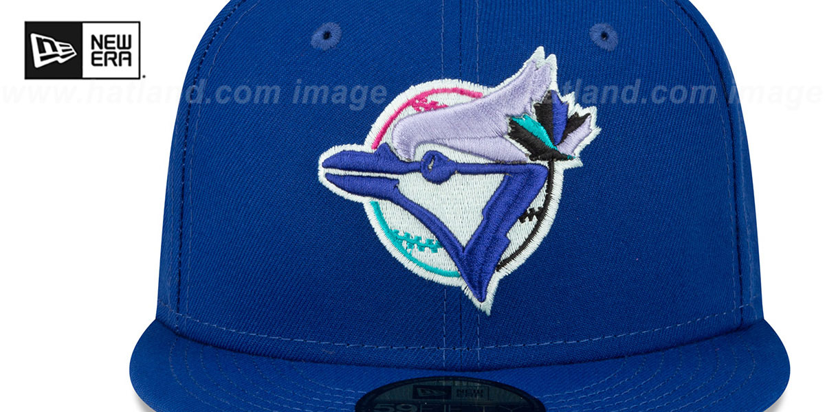 Blue Jays 1992 WS 'POLAR LIGHTS' Royal-Pink Fitted Hat by New Era