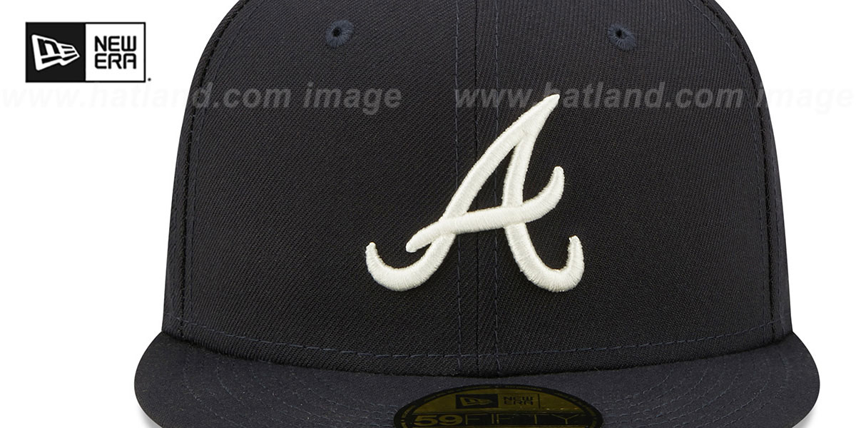 Braves 1995 WS 'CITRUS POP' Navy-Green Fitted Hat by New Era