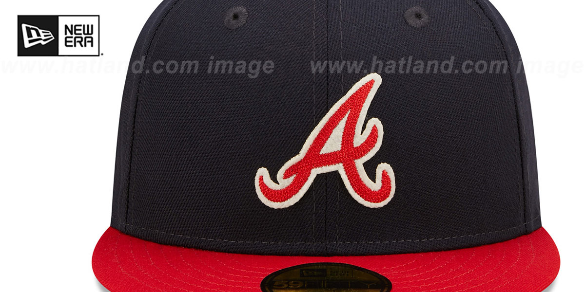 Braves 'LETTERMAN SIDE-PATCH' Fitted Hat by New Era