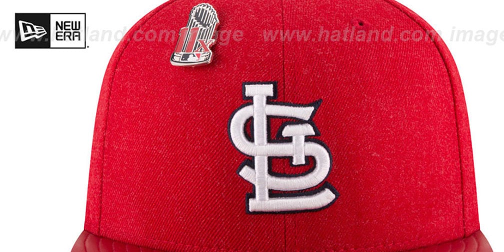 Cardinals 11X 'HEATHER-PIN' Red Fitted Hat by New Era