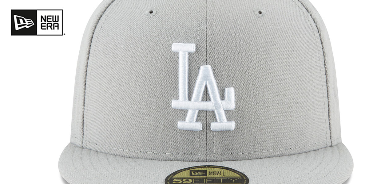 Dodgers '2025 WORLD SERIES' Grey-White Fitted Hat by New Era