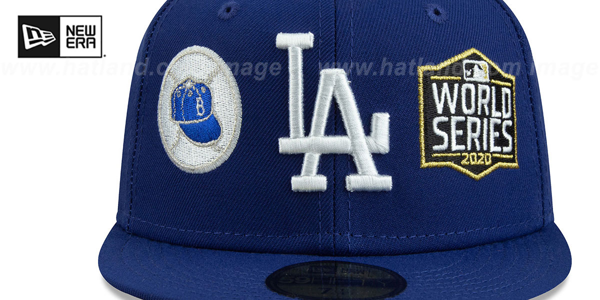 Dodgers 'HISTORIC CHAMPIONS' Royal Fitted Hat by New Era