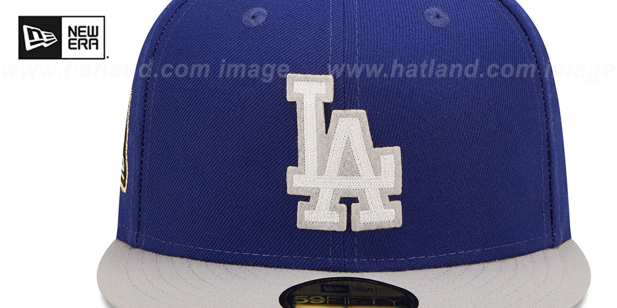 Dodgers 'LETTERMAN SIDE-PATCH' Fitted Hat by New Era