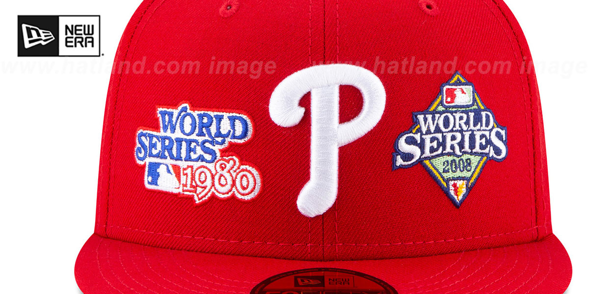 Phillies 'WORLD SERIES CHAMPS ELEMENTS' Red Fitted Hat by New Era