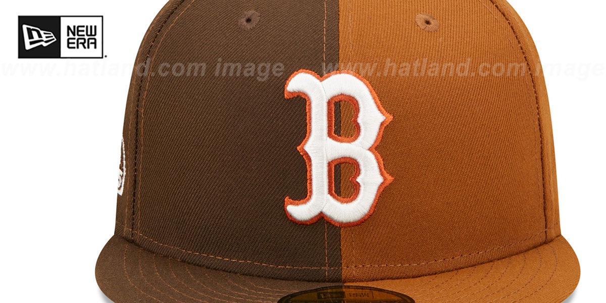 Red Sox 2004 'SPLIT SIDE-PATCH' Brown-Wheat Fitted Hat by New Era