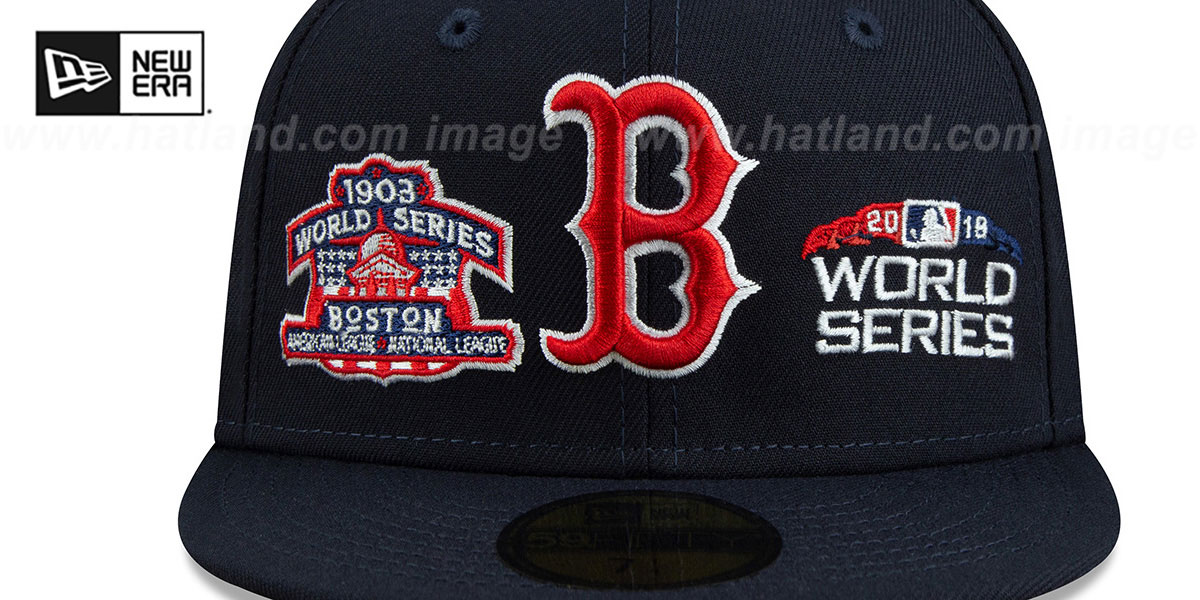 Red Sox 'HISTORIC CHAMPIONS' Navy Fitted Hat by New Era