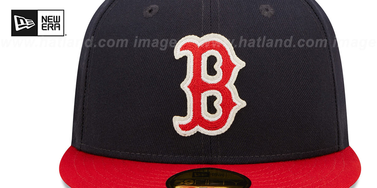 Red Sox 'LETTERMAN SIDE-PATCH' Fitted Hat by New Era