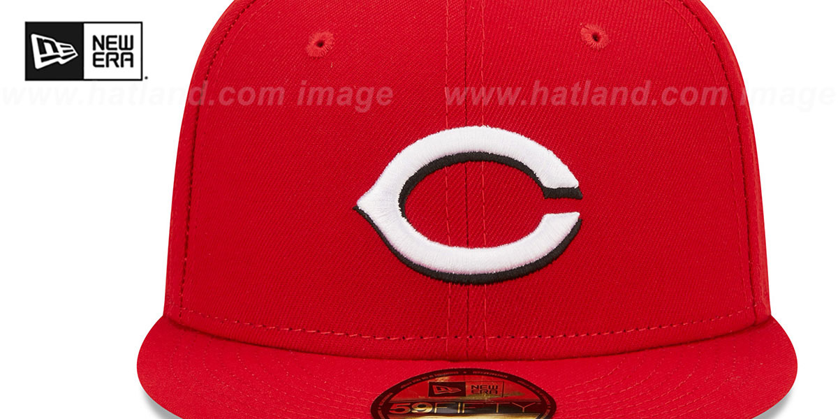 Reds 1990 'WORLD SERIES SIDE-PATCH UP' Fitted Hat by New Era