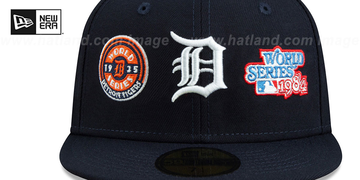 Tigers 'HISTORIC CHAMPIONS' Navy Fitted Hat by New Era