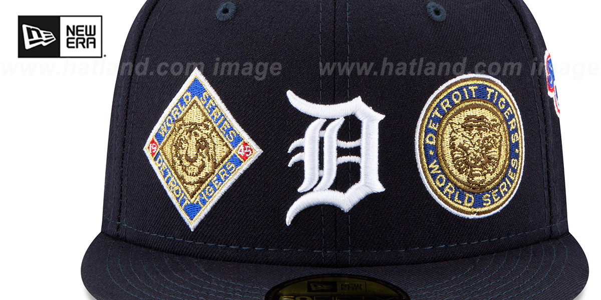 Tigers 'WORLD SERIES CHAMPS ELEMENTS' Navy Fitted Hat by New Era