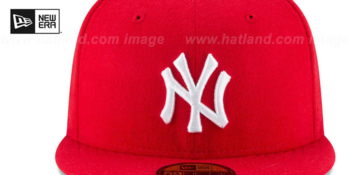 Yankees '2024 WORLD SERIES' Red-White Fitted Hat by New Era