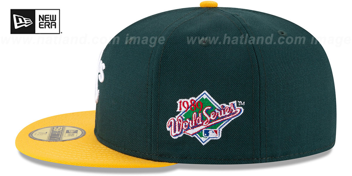 Athletics 'WORLD SERIES SIDE PATCH' Fitted Hat by New Era