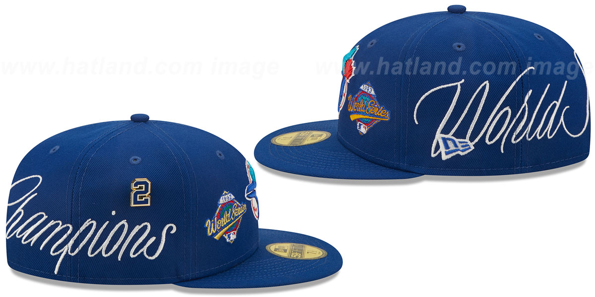 Blue Jays 'HISTORIC CHAMPIONS' Royal Fitted Hat by New Era