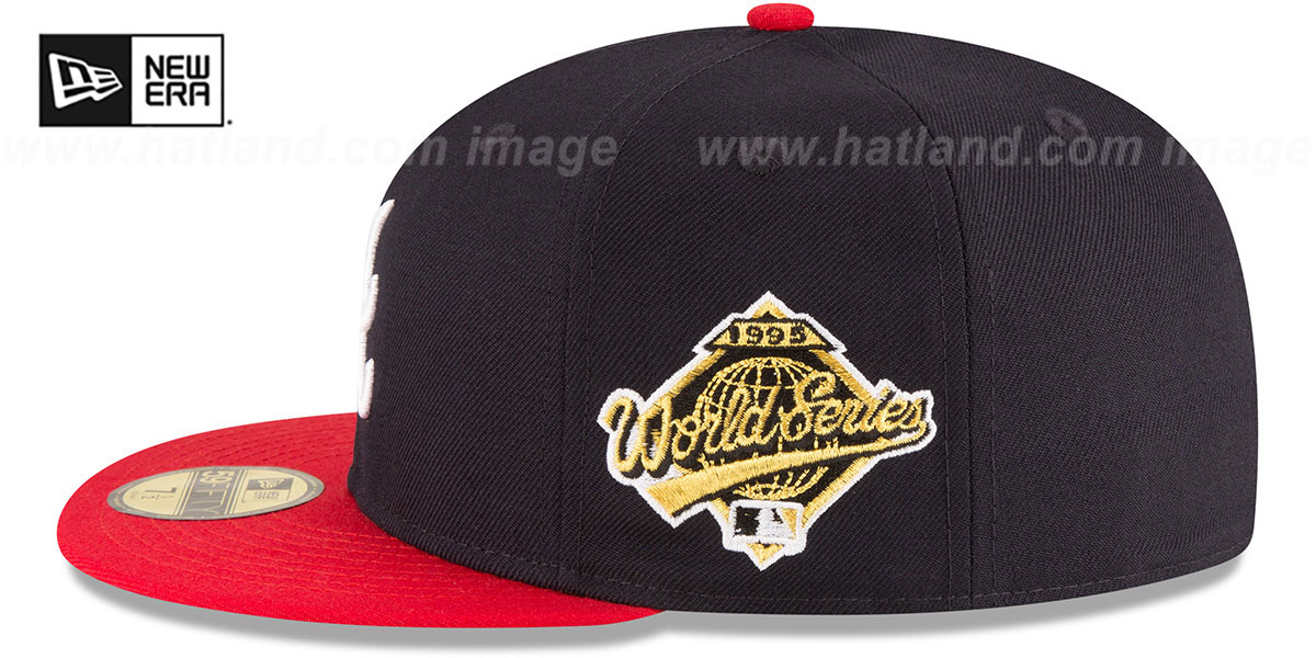 Braves 'WORLD SERIES SIDE PATCH' Fitted Hat by New Era