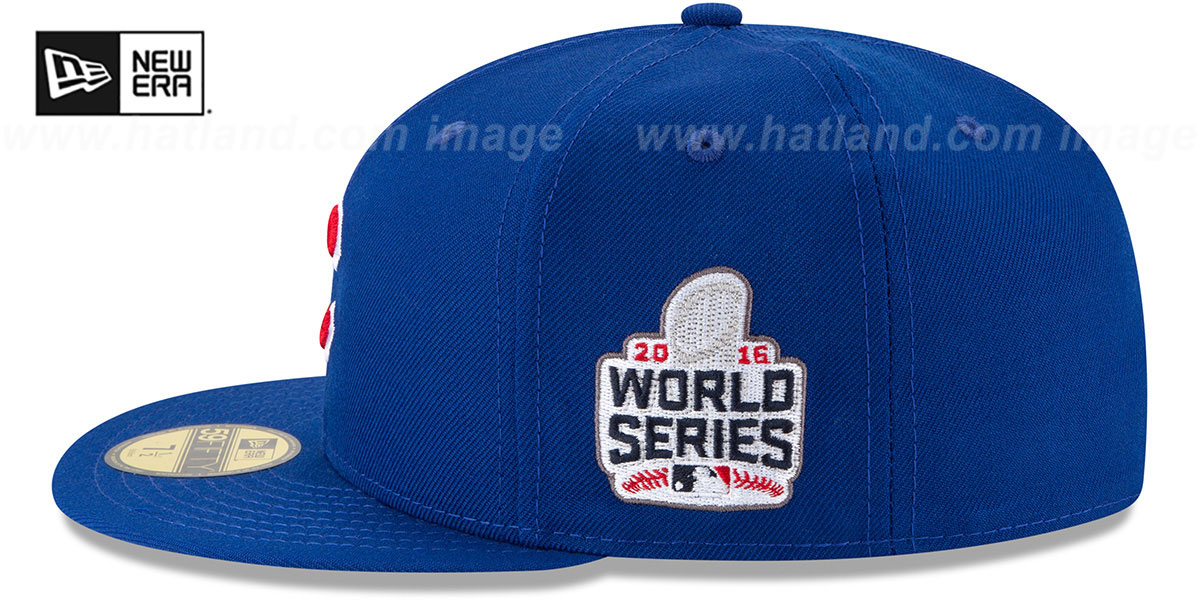 Cubs 'WORLD SERIES SIDE PATCH' Fitted Hat by New Era