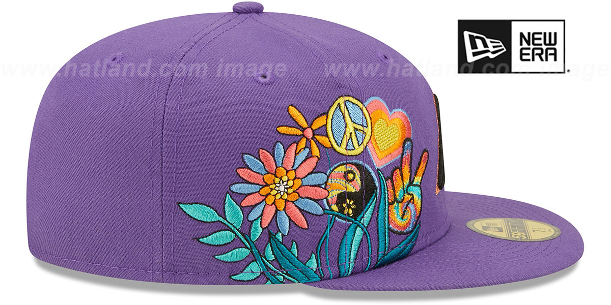 Diamondbacks 'GROOVY' Purple Fitted Hat by New Era