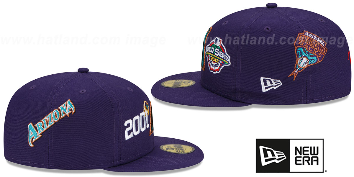 Diamondbacks COOP 'RINGS-N-CHAMPIONS' Purple Fitted Hat by New Era