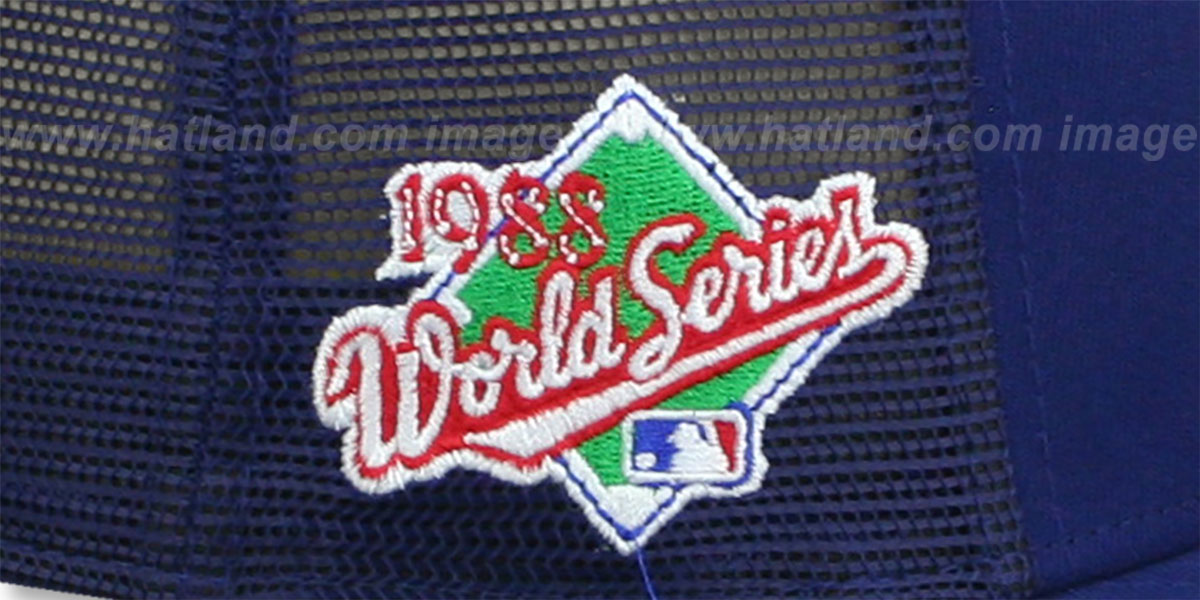 Dodgers 1988 WS 'MESH-BACK SIDE-PATCH' Royal-Royal Fitted Hat by New Era