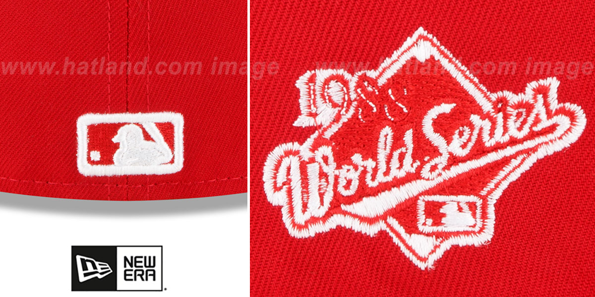 Dodgers 1988 'WS SIDE-PATCH UP' Red-White Fitted Hat by New Era