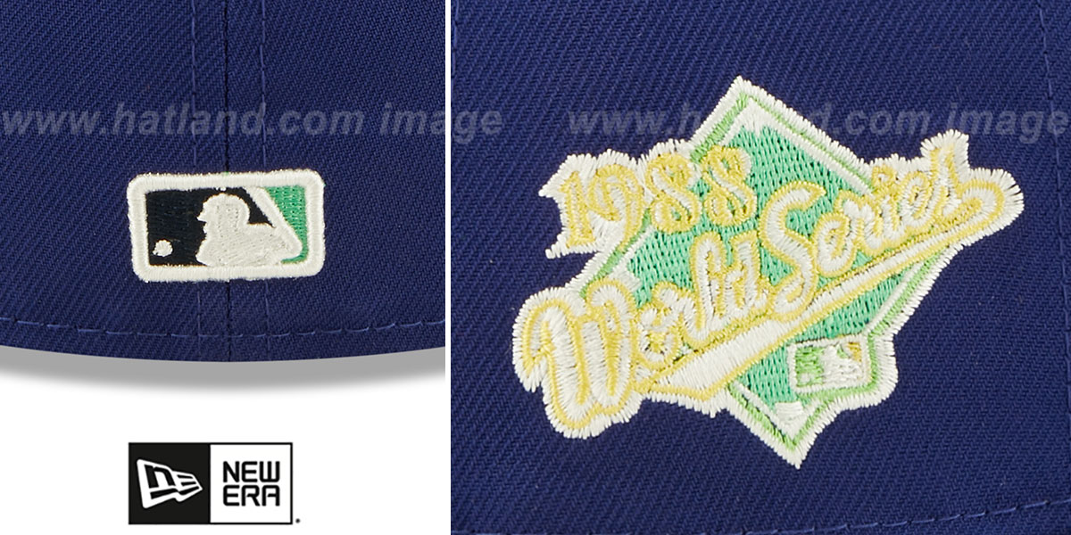 Dodgers 1988 WS 'CITRUS POP' Royal-Green Fitted Hat by New Era