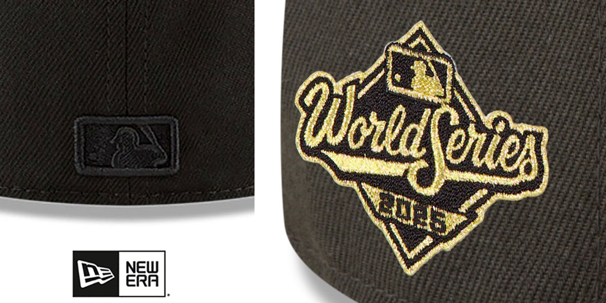 Dodgers '2025 WORLD SERIES' BLACKOUT Fitted Hat by New Era
