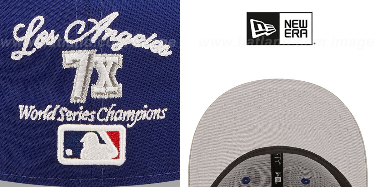 Dodgers 'LETTERMAN SIDE-PATCH' Fitted Hat by New Era