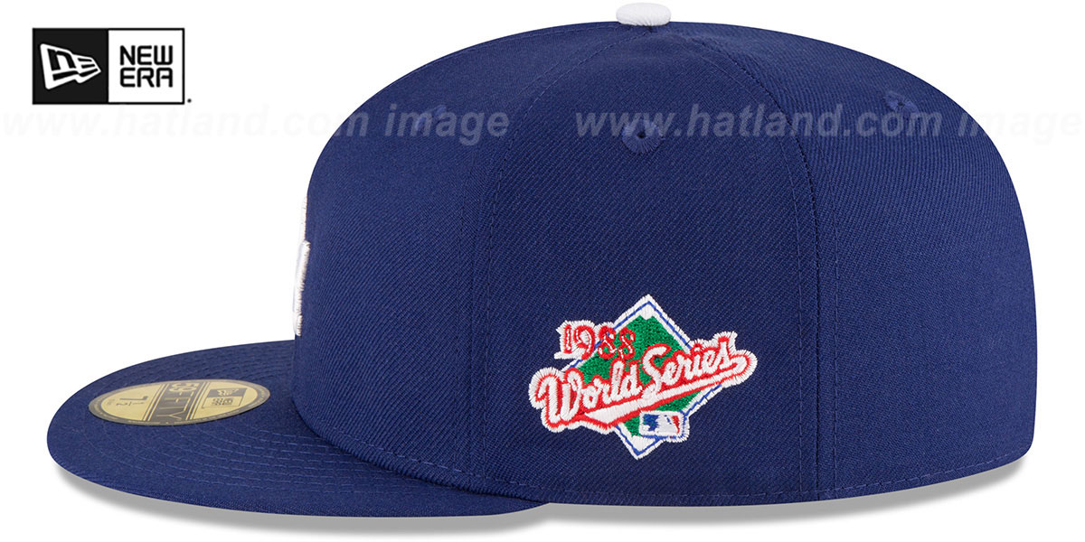 Dodgers 'WORLD SERIES SIDE PATCH' Fitted Hat by New Era