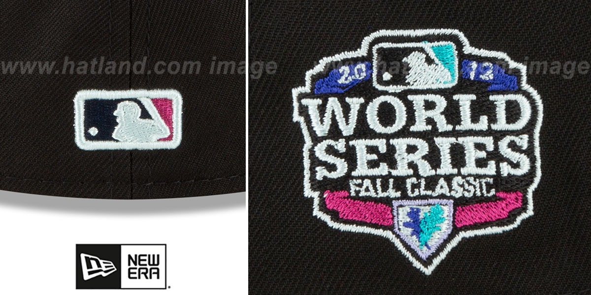 Giants 2012 WS 'POLAR LIGHTS' Black-Teal Fitted Hat by New Era