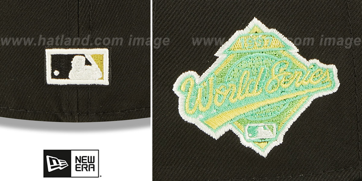 Marlins 1997 WS 'CITRUS POP' Black-Yellow Fitted Hat by New Era