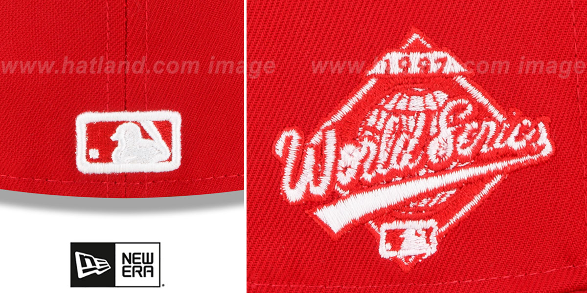 Marlins 1997 'WS SIDE-PATCH UP' Red-White Fitted Hat by New Era