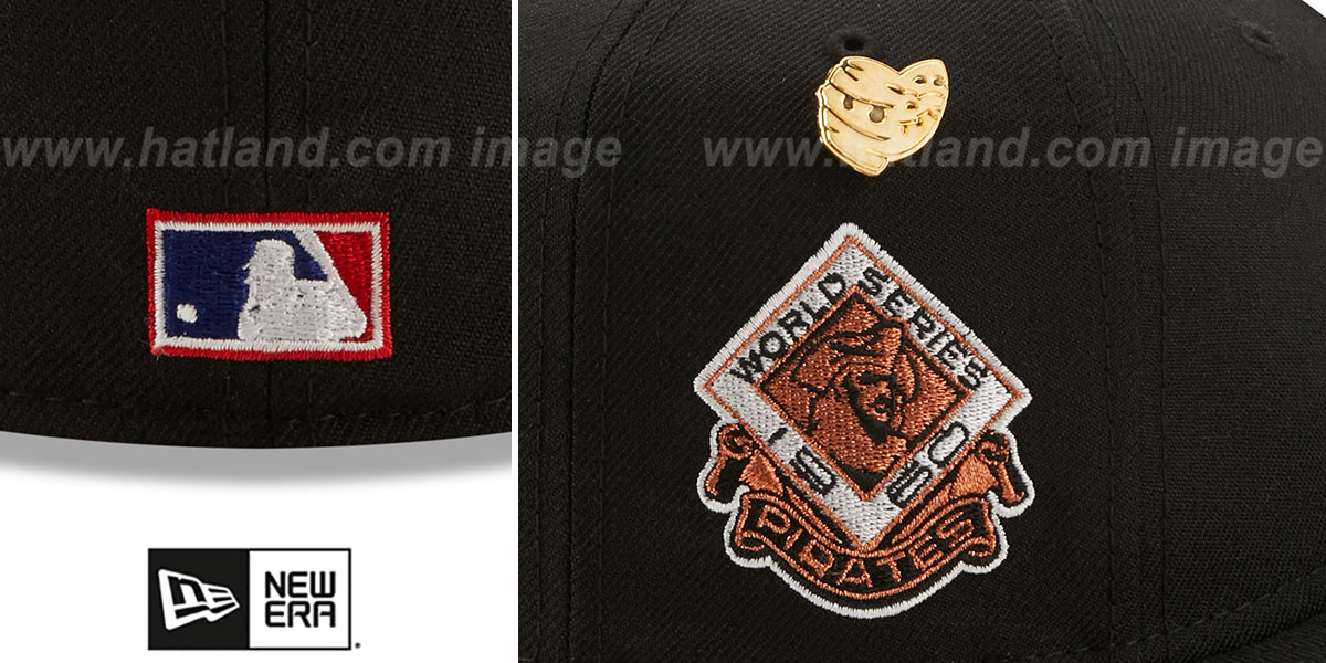 Pirates 1960 'LOGO-HISTORY' Black Fitted Hat by New Era