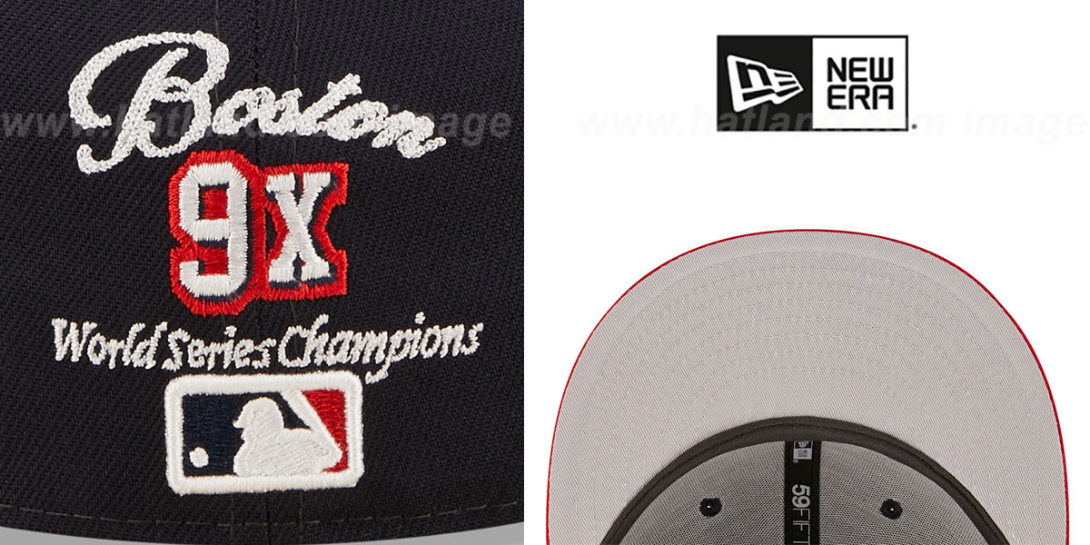 Red Sox 'LETTERMAN SIDE-PATCH' Fitted Hat by New Era